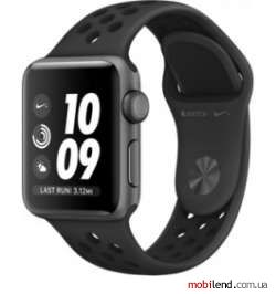 Apple Watch Nike  Series 3 GPS 42mm Space Gray Aluminum w. Anthracite/BlackSport B. (MQL42)