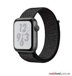 Apple Watch Nike  Series 4 GPS 44mm Gray Alum. w. Black Nike Sport l. Gray Alum. (MU7J2)