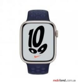 Apple Watch Nike Series 7 LTE 45mm Starlight A. Case with M. Navy/Mystic N. Nike S. Band (MKMD3 ML8C3)