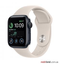 Apple Watch SE 2 GPS   Cellular 40mm Midnight Aluminum Case w. Midnight S. Band - M/L (MNTN3)