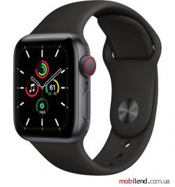 Apple Watch SE GPS   Cellular 40mm Space Gray Aluminum Case with Black Sport B. (MYED2)