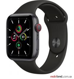 Apple Watch SE GPS   Cellular 44mm Space Gray Aluminum Case with Black Sport B. (MYER2)
