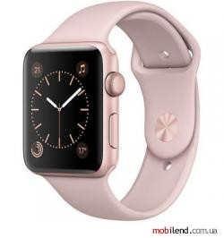 Apple Watch Series 1 42mm Gold Aluminum Case with Pink Sand Sport Band (MQ112)
