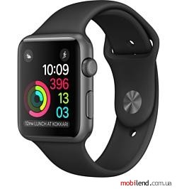 Apple Watch Series 1 42mm Space Gray with Black Sport Band (MP032)
