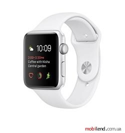 Apple Watch Series 2 42mm Silver with White Sport Band (MNPJ2)