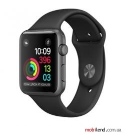 Apple Watch Series 2 42mm Space Gray Aluminum Case with Black Sport Band (MP062)