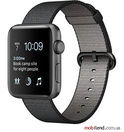 Apple Watch Series 2 42mm Space Gray with Black Woven Nylon (MP072)