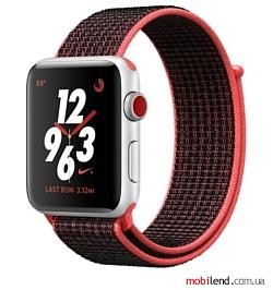 Apple Watch Series 3 Cellular 38mm Aluminum Case with Nike Sport Loop