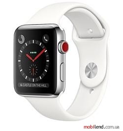 Apple Watch Series 3 Cellular 38mm Stainless Steel Case with Sport Band