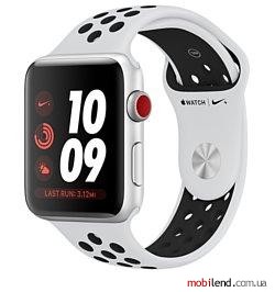 Apple Watch Series 3 Cellular 42mm Aluminum Case with Nike Sport Band