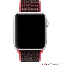 Apple Watch Series 3 Nike  GPS   LTE 42mm Silver Aluminum Case/Bright Crimson/Black SportLoop (MQMG2)