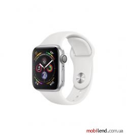 Apple Watch Series 4 GPS 40mm Silver Alum. w. White Sport b. Silver Alum. (MU642)