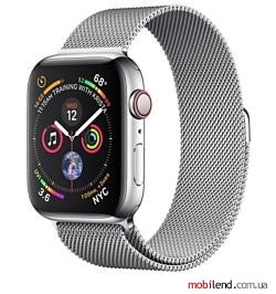 Apple Watch Series 4 GPS Cellular 40mm Stainless Steel Case with Milanese Loop