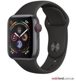 Apple Watch Series 4 GPS   LTE 40mm Gray Alum. w. Black Sport b. Gray Alum. (MTUG2, MTVD2)