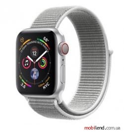 Apple Watch Series 4 GPS   LTE 40mm Silver Alum. w. Seashell Sport l. Silver Alum. (MTUF2)