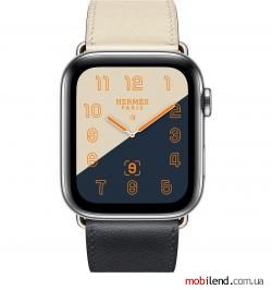 Apple Watch Series 4 Hermes GPS   LTE 44mm Steel w. Indigo/Craie/Orange (MU6X2)