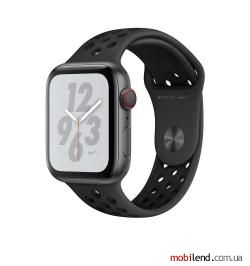 Apple Watch Series 4 Nike  GPS   Cellular 44mm Gray c. w. Black Nike Sport b. (MTXM2)