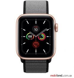 Apple Watch Series 5 40mm Gold Aluminium w. Anchor Gray Sport L. (MWTQ2)