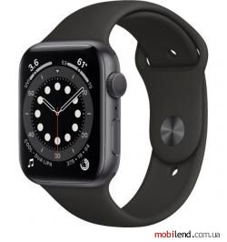 Apple Watch Series 6 GPS 44mm Space Gray Aluminum Case w. Black Sport B. (M00H3)