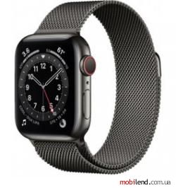 Apple Watch Series 6 GPS   Cellular 40mm Graphite S. Steel Case w. Graphite Milanese L. (MG2U3 M06Y3)