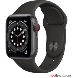 Apple Watch Series 6 GPS   Cellular 40mm Space Gray Aluminum Case w. Black Sport B. (M02Q3)