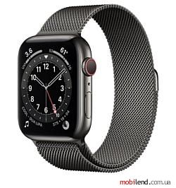 Apple Watch Series 6 GPS   Cellular 44mm Stainless Steel Case with Milanese Loop