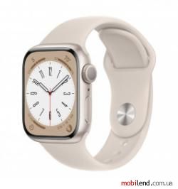 Apple Watch Series 8 GPS 45mm Starlight Aluminium Case w. Starlight S. Band - M/L (MNP93)