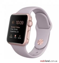 Apple Watch Sport 38mm Rose Gold Aluminum Case with Lavender Sport Band (MLCH2)