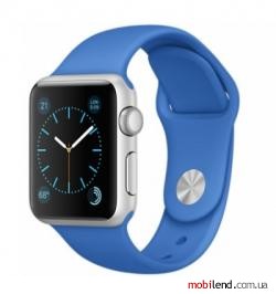 Apple Watch Sport 38mm Silver Aluminum Case with Royal Blue Sport Band (MMF22)