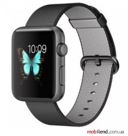 Apple Watch Sport 42mm Space Gray Aluminum Case with Black Woven Nylon (MMFR2)
