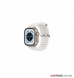 Apple Watch Ultra GPS   Cellular 49mm Titanium Case with White Ocean Band (MNH83/MNHF3/MNHM3)