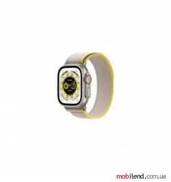 Apple Watch Ultra GPS   Cellular 49mm Titanium Case with Yellow/Beige Trail Loop - S/M (MNHD3/MNHK3)