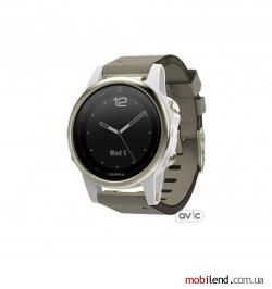Garmin Fenix 5S Champagne Sapphire with Gray Suede Band (010-01685-12)