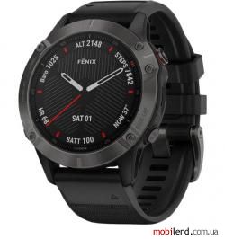 Garmin Fenix 6 Sapphire �arbon Grey DLC with Black Band (010-02158-11)