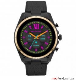 Michael Kors Gen 6 Bradshaw Black-Tone and Logo Silicone Smartwatch (MKT5151)