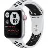 Apple Watch Nike SE GPS   Cellular 44mm Silver Aluminum Case w. Pure Platinum/Black Nike Sport B. (MG043)