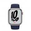Apple Watch Nike Series 7 LTE 45mm Starlight A. Case with M. Navy/Mystic N. Nike S. Band (MKMD3 ML8C3)