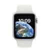 Apple Watch SE 2 GPS 40mm Silver Aluminum Case with White Sport Band - M/L (MNTC3)