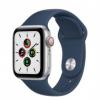 Apple Watch SE GPS   Cellular 40mm Silver Aluminum Case w. Abyss Blue S. Band (MKQL3)