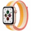Apple Watch SE GPS   Cellular 44mm Gold Aluminum Case w. Maize/White S. Loop (MKRQ3)