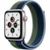Apple Watch SE GPS   Cellular 44mm Silver Aluminum Case w. Abyss Blue/Moss Green Sport L. (MKRM3)