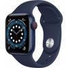 Apple Watch Series 6 GPS   Cellular 40mm Blue Aluminum Case w. Deep Navy Sport B. (M02R3)