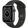 Apple Watch Series 6 GPS   Cellular 44mm Space Gray Aluminum Case w. Black Sport B. (M07H3)