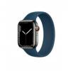 Apple Watch Series 7 GPS   Cellular 41mm Graphite Stainless Steel Case with Abyss Blue Solo Loop (MKLG3)