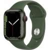 Apple Watch Series 7 GPS   Cellular 41mm Green Aluminum Case with Clover Sport Band (MKH93)