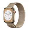 Apple Watch Series 8 GPS   Cellular 41mm Gold S. Steel Case  w. Milanese Loop Gold (MNJE3/MNJF3)