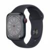 Apple Watch Series 8 GPS   Cellular 41mm Midnight Aluminum Case w. Midnight S. Band M/L (MNUW3)