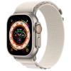 Apple Watch Ultra GPS   Cellular 49mm Titanium Case with Starlight Alpine Loop - Large (MQF13/MQFT3)