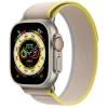 Apple Watch Ultra GPS   Cellular 49mm Titanium Case with Yellow/Beige Trail Loop - M/L (MQF23/MQFU3)