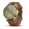 Garmin Vivomove HR Gold with Light Brown Leather Band (010-01850-15)